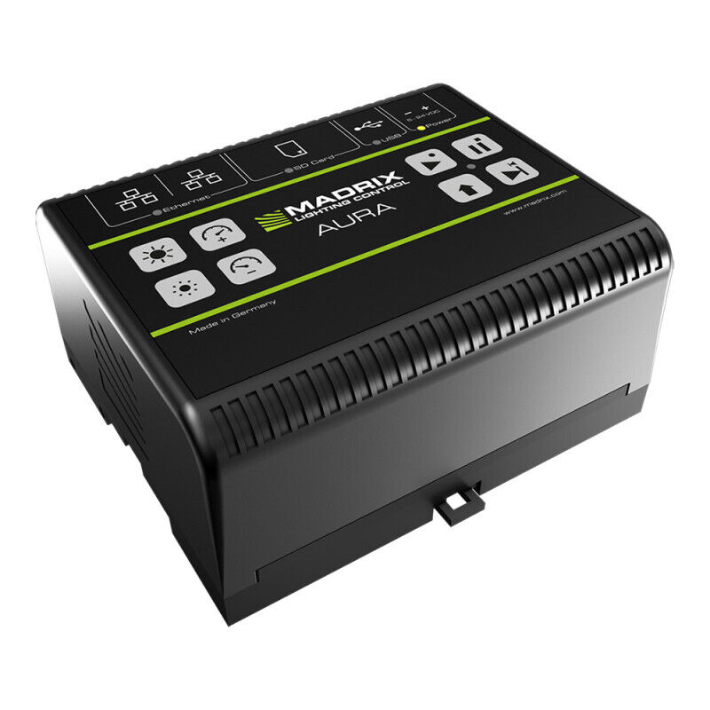MADRIX AURA 32 Stand-alone recorder / player, 32 universes over network, DIN rai