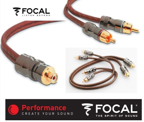 Coppia Cavo Y / Sdoppiatore RCA Focal 1 Femmina 2 Maschi 50 cm -  - Focal