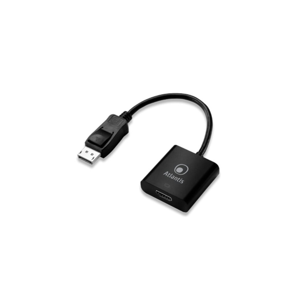 ADATTATORE ATLANTIS DISPLAYPORT TO HDMI. M/F. 0.20MT. NERO.A04-DP_HDMI