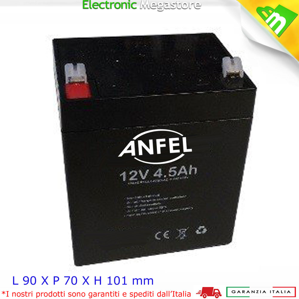 Batteria al piombo ricaricabile 12V 4,5Ah 4AH 5AH gruppi di continuita ups 12 V