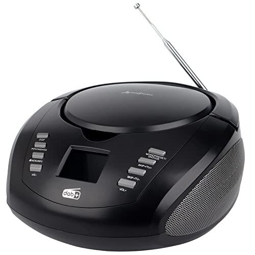 ByronStatics Portable Boombox CD Player with Bluetooth, DAB/CD/FM (r2N)