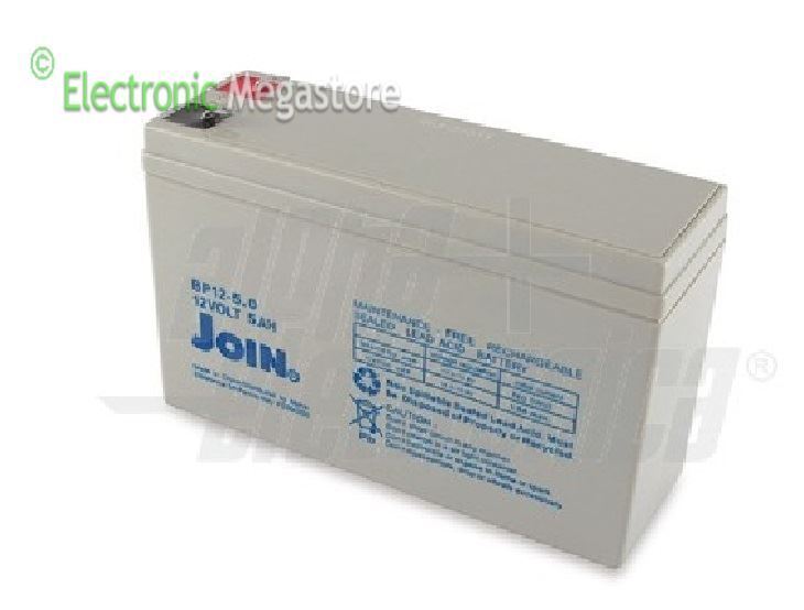 BATTERIA PIOMBO 12V 5Ah 151.5x53x93(h)mm PER GRUPPI UPS IN SERIE
