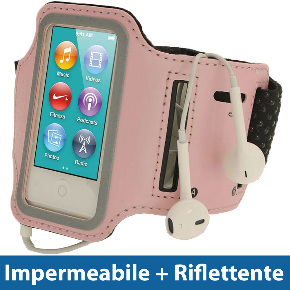 Rosa Sports Armband per Apple iPod Nano 7 Gen Generazione 7G 16GB Fascia Braccio