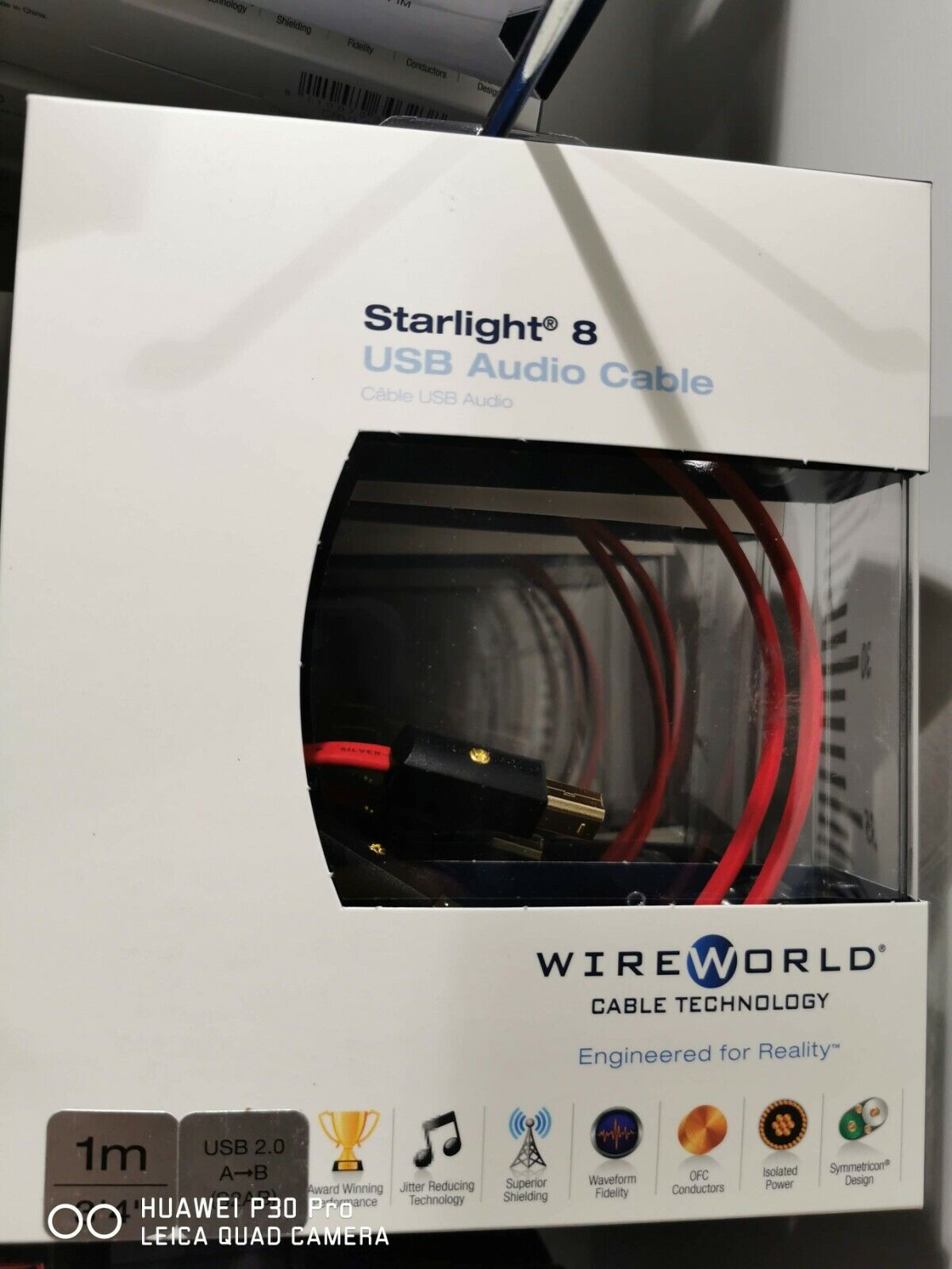 Wireworld starlight 8 cavo USB A-B da 1 MT in rame OFC di qualita' NUOVO
