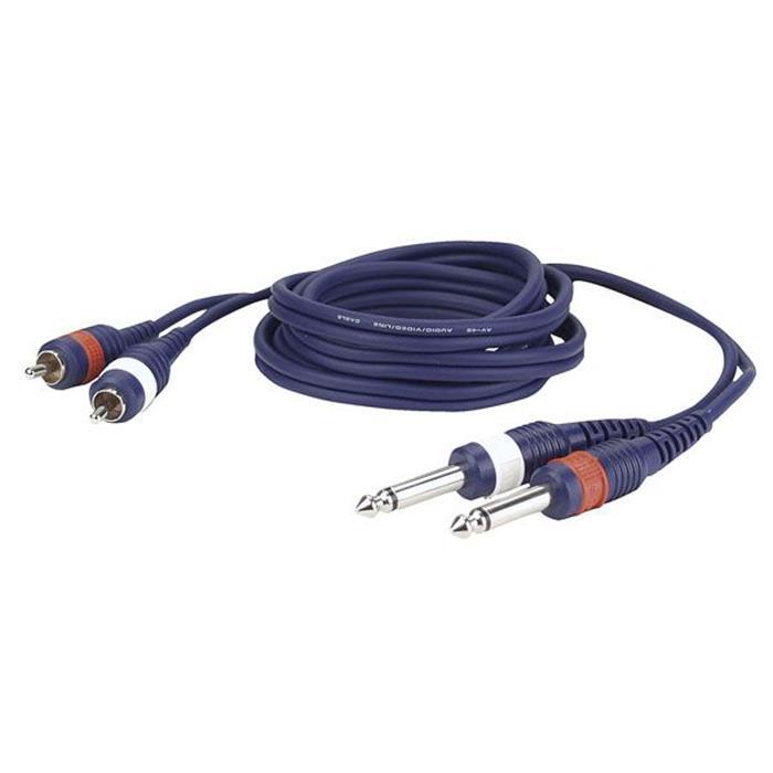 CAVO DAP AUDIO FL233 2 RCA Male L/R > 2 mono Jack L/R