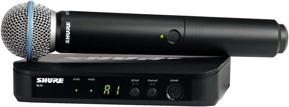 SHURE BLX24E/B58 BETA 58 Radio Microfono Palmare Professionale Supercardioide
