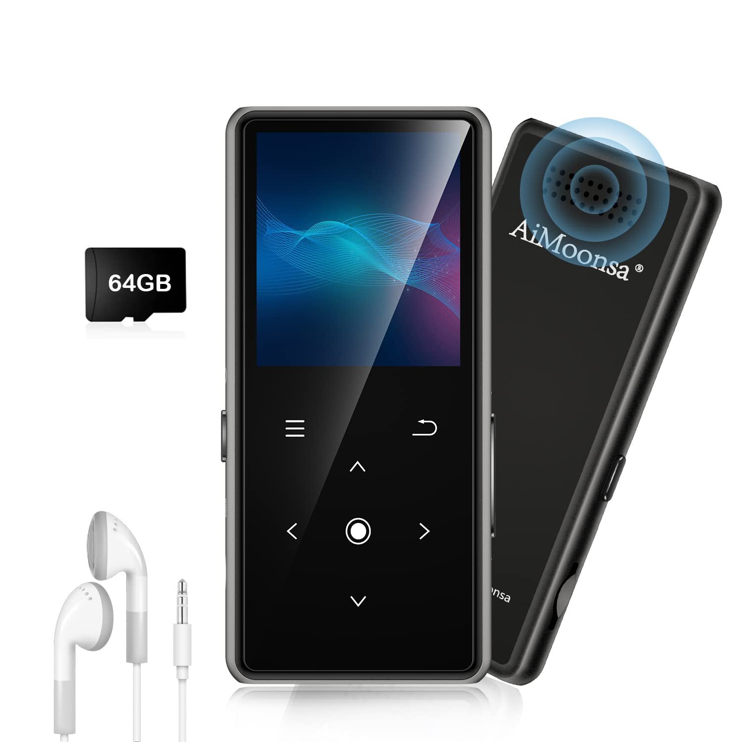 64GB Lettore MP3 con Bluetooth 5.2 AiMoonsa Lettore Musicale con Altoparlante...