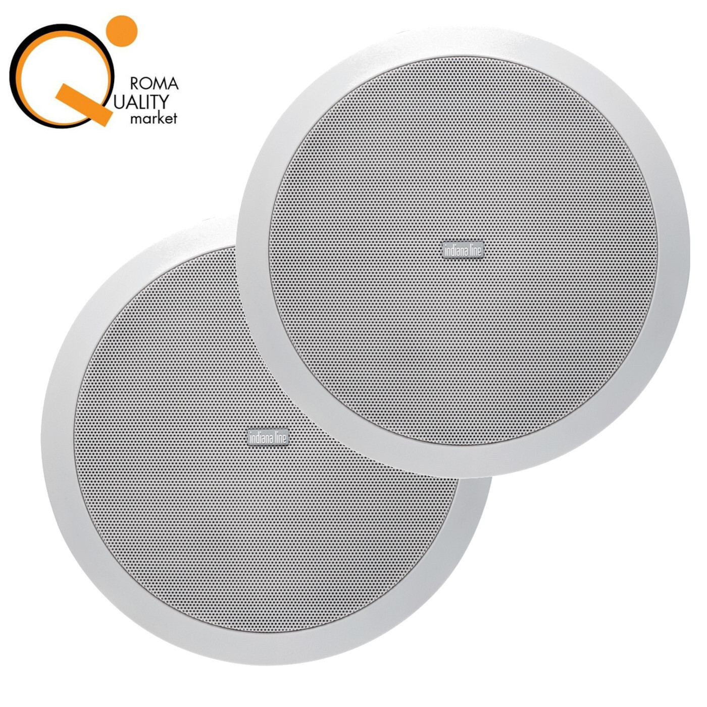 INDIANA LINE RD 280 Coppia Diffusori incasso soffitto Altoparlante Casse Bianco