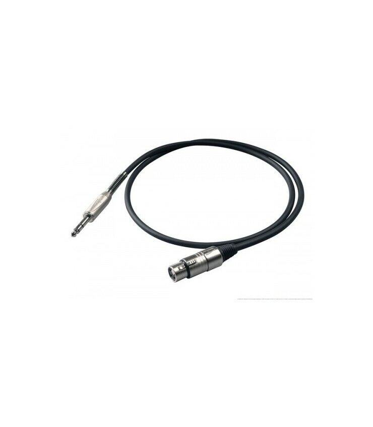 PROEL BULK210LU3 CAVO JACK STEREO 6,3mm / XLR FEMMINA 3mt