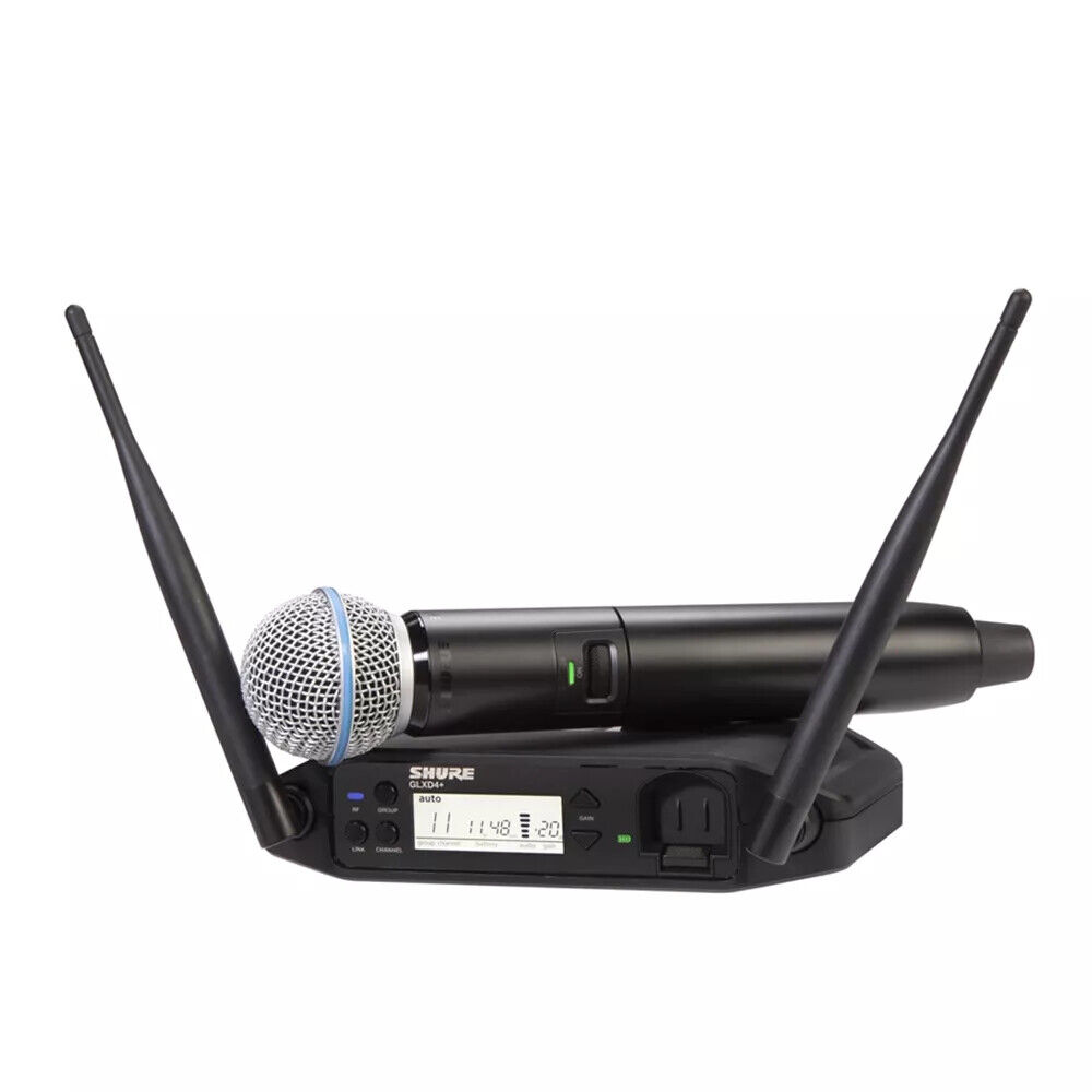 SHURE GLXD24+/BETA 58 sistema microfonico radiomicrofono wireless doppia banda
