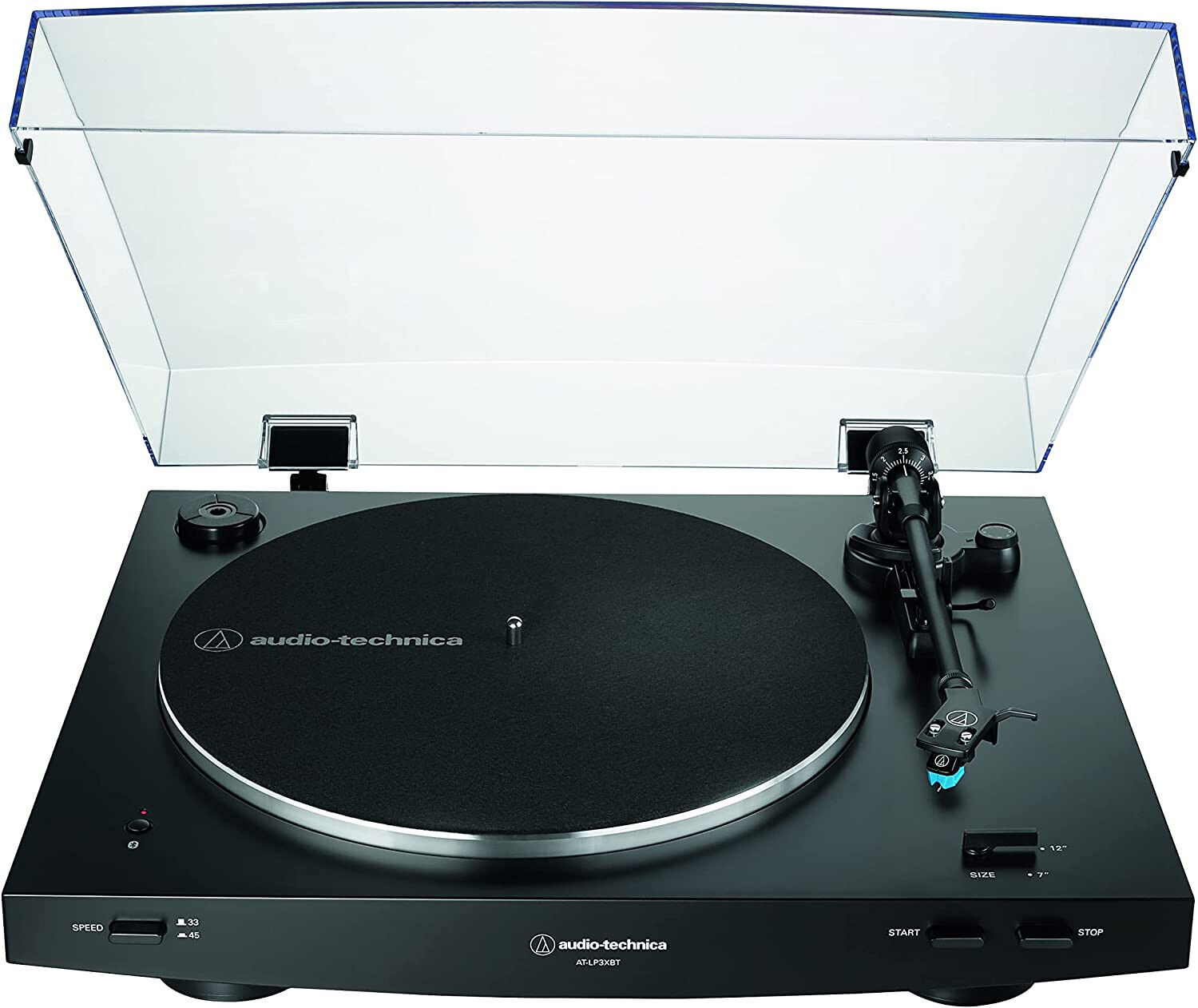 AUDIO TECHNICA AT-LP3XBTBK Giradischi Automatico + Cappa Antipolvere + Bluetooth