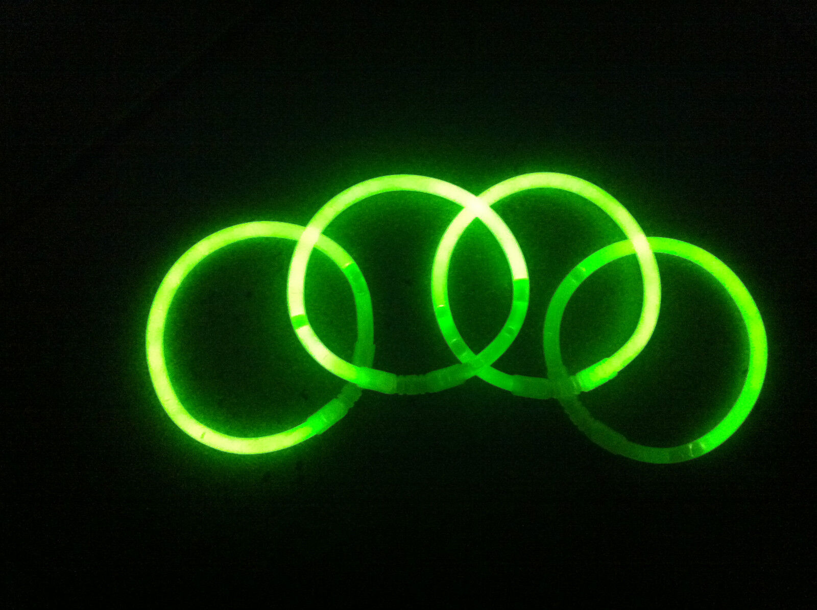 400 BRACCIALI LUMINOSI GIALLI FLUORESCENTI STARLIGHT BRACCIALETTI FLUO COLORATI