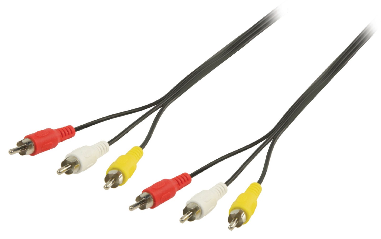 CAVO AUDIO / VIDEO RCA 3 Metri nero AUDIO VIDEO 3x SPINA RCA VIDEO