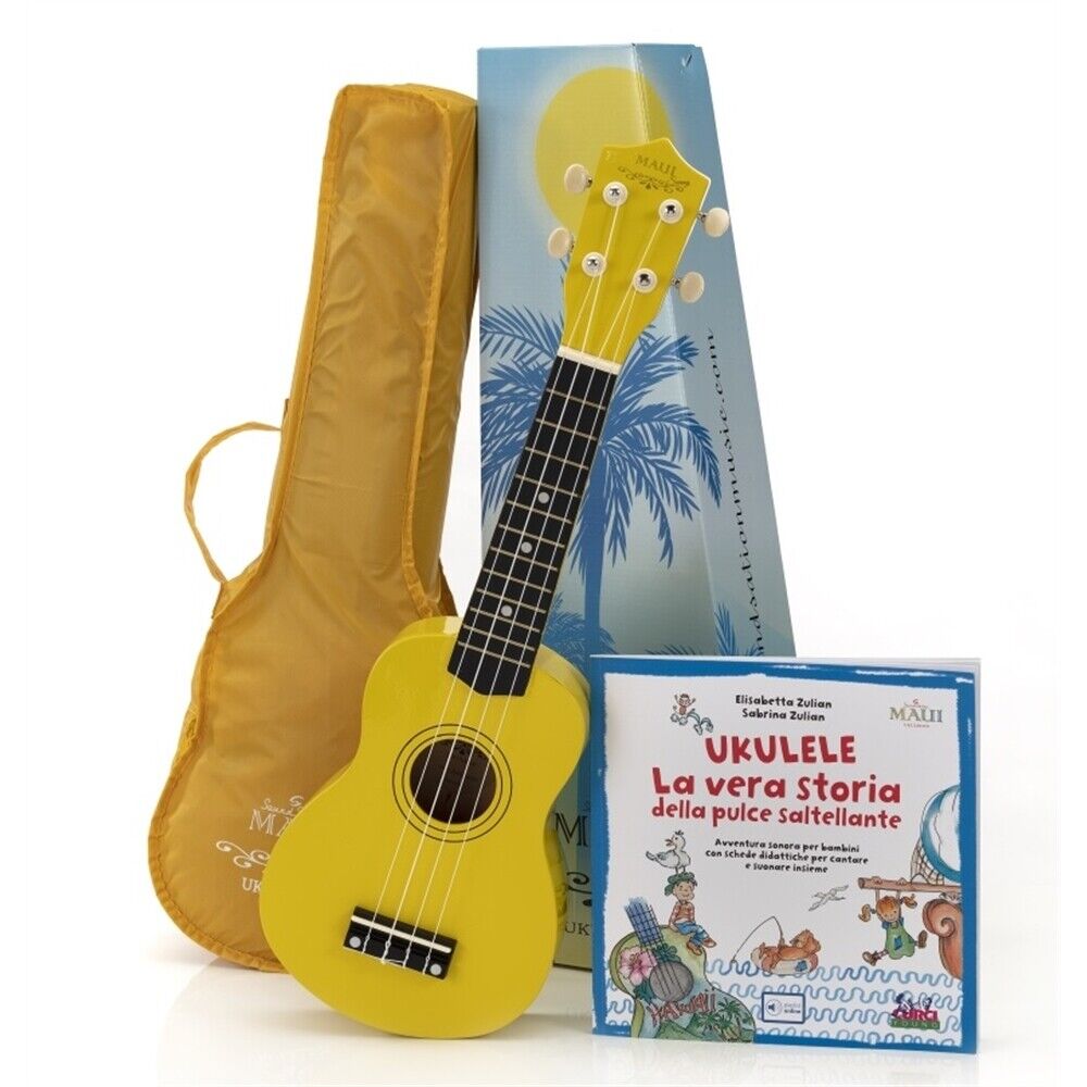 SOUNDSATION MAUI SUNNY 10-YW Ukulele giallo per bambini o principianti NUOVO