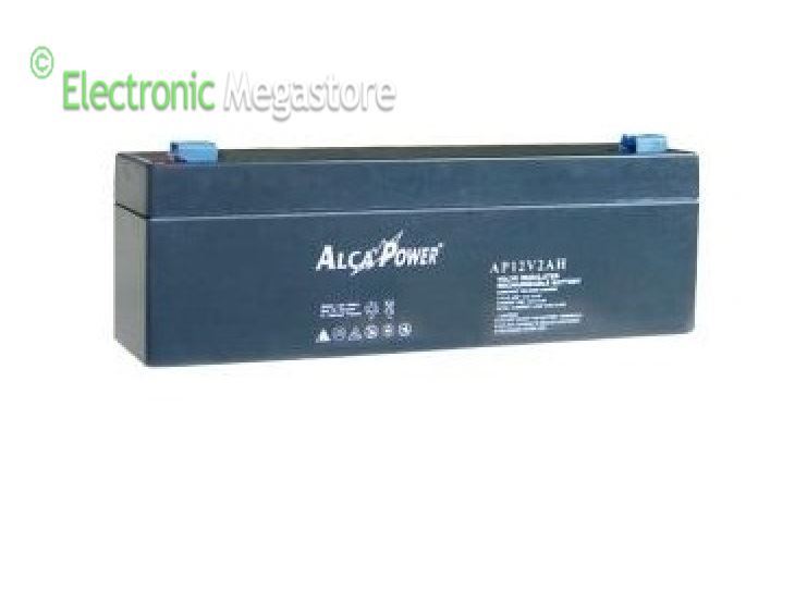 BATTERIA ERMETICA AL PIOMBO AGM 12V 2,2Ah RICARICABILE