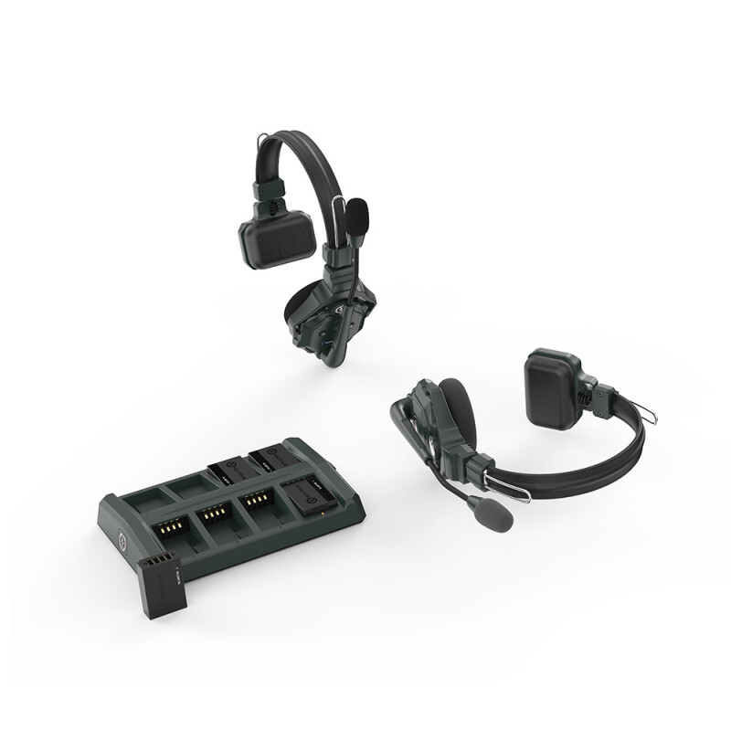 Hollyland Solidcom C1-2S Full Duplex Wireless intercom system with 2 headsets Fu