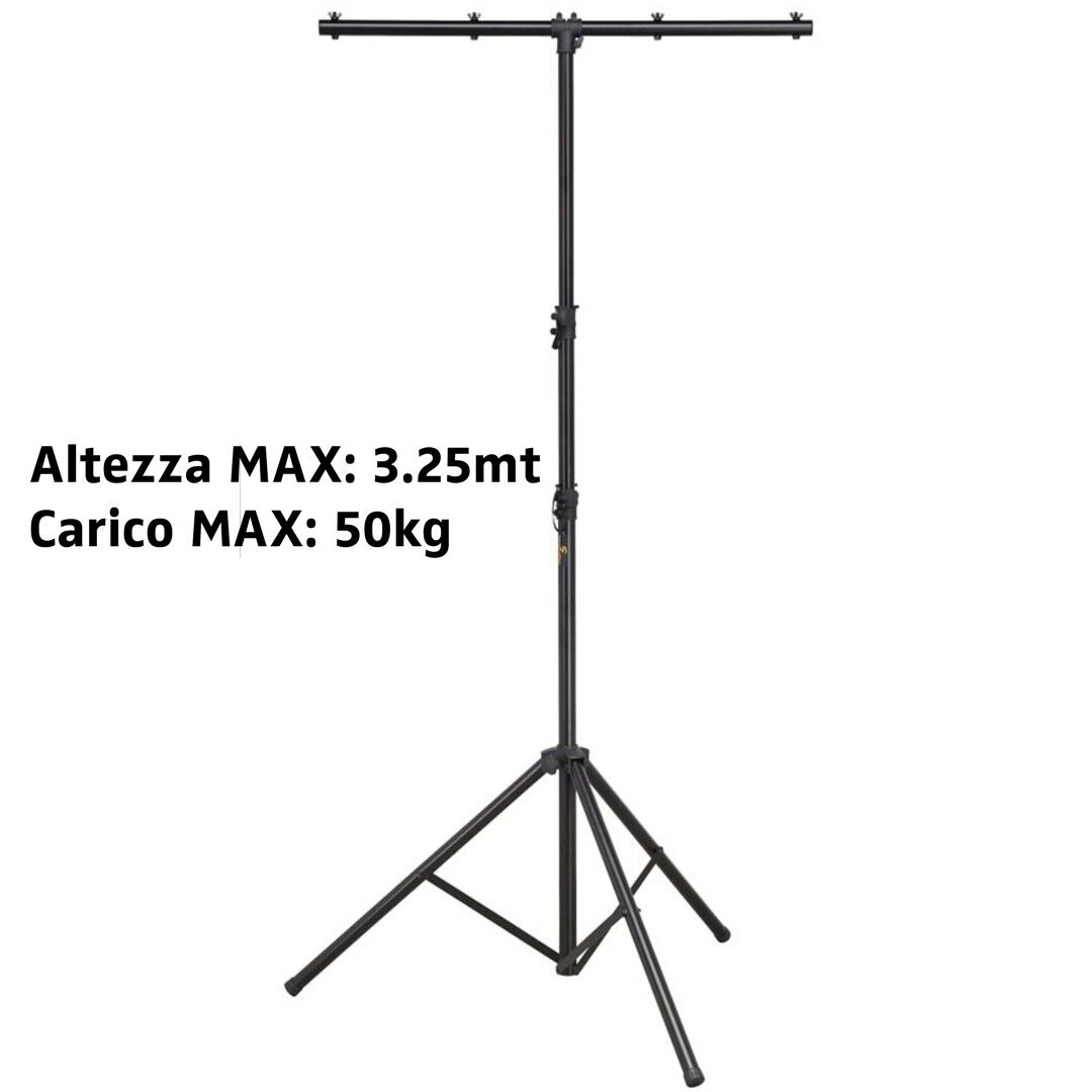 Supporto luci DJ T-Bar Treppiede Stand Fari Professionale treppiedi traliccio  S