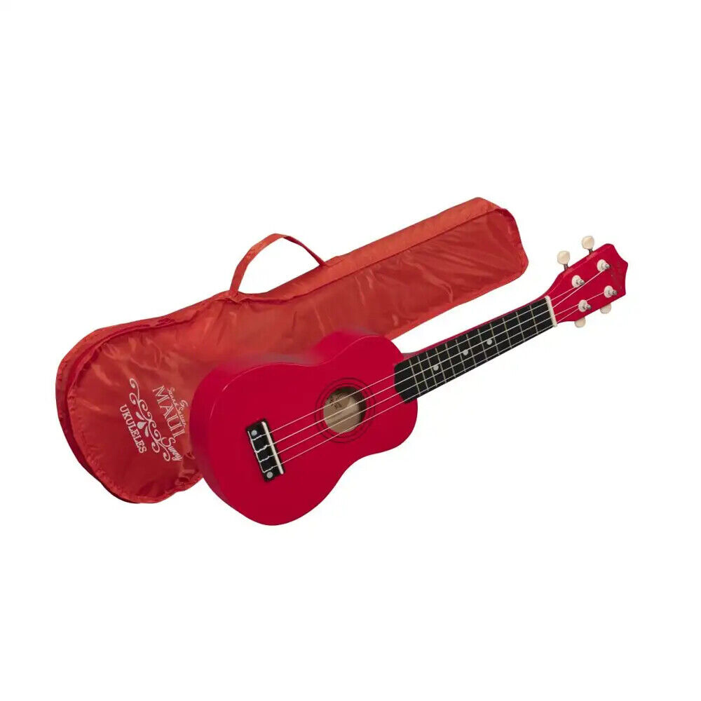 SOUNDSATION MAUI SUNNY 10-RD Ukulele rosso per bambini o principianti NUOVO
