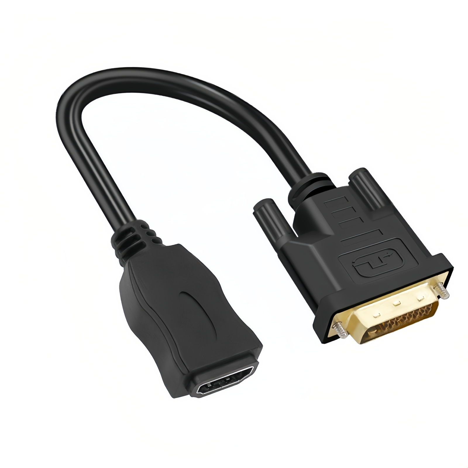Adattatore da HDMI a DVI - Bidirezionale - Male DVI-D a Female HDMI - 0,3m