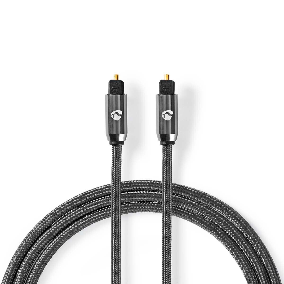 Cavo audio ottico TosLink Maschio - TosLink Maschio  3.00 m Tondo intecciato