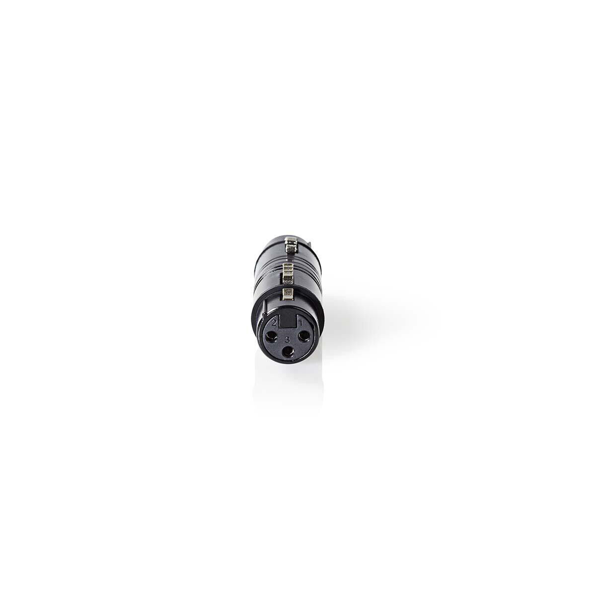 Accoppiatore XLR Femmina a 3 pin XLR - Femmina a 3 pin XLR Nero