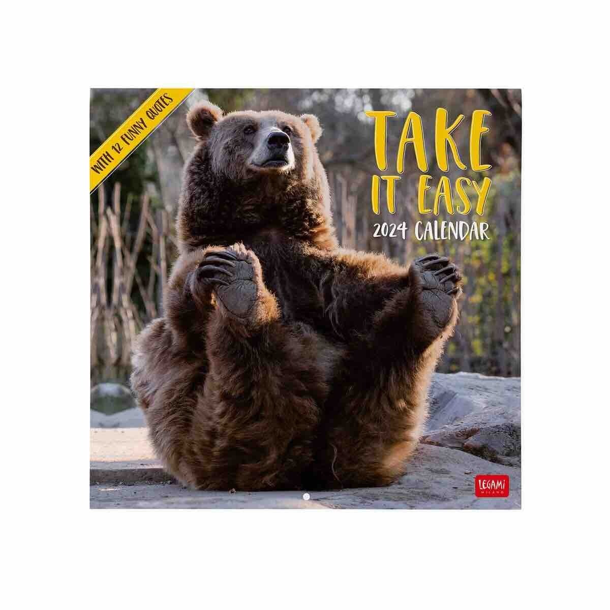 CALENDARIO 2024 LEGAMI cm 30x29h TAKE IT EASY da parete VERTICALE