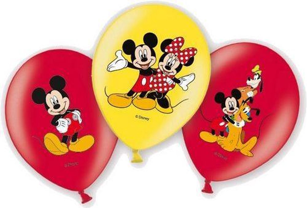Merchandising Amscan: Disney - Micky Mouse Club House Luftballons - 6Er Pack