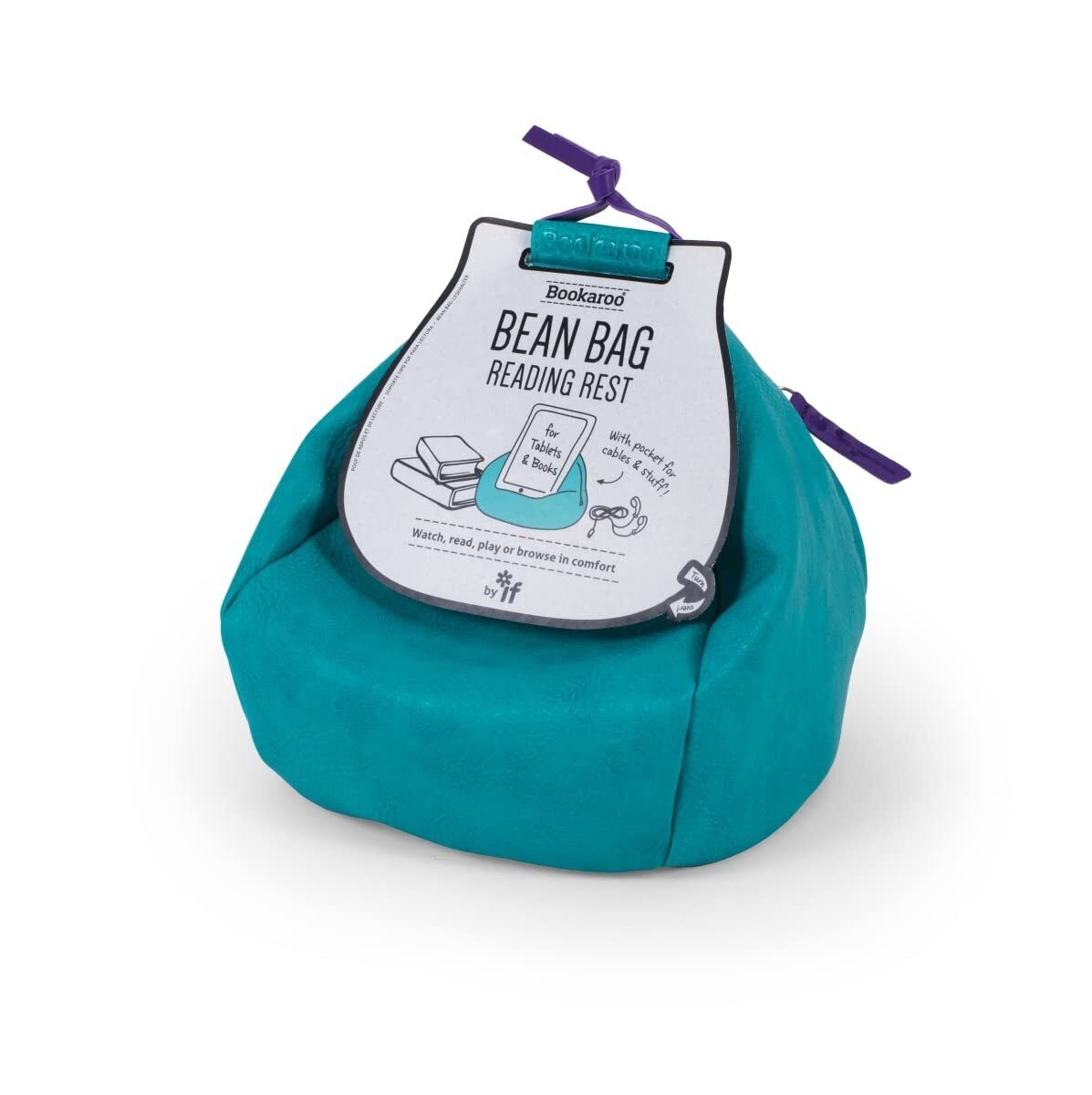Bookaroo Bean Bag Reading Rest Turquoise NUOVO