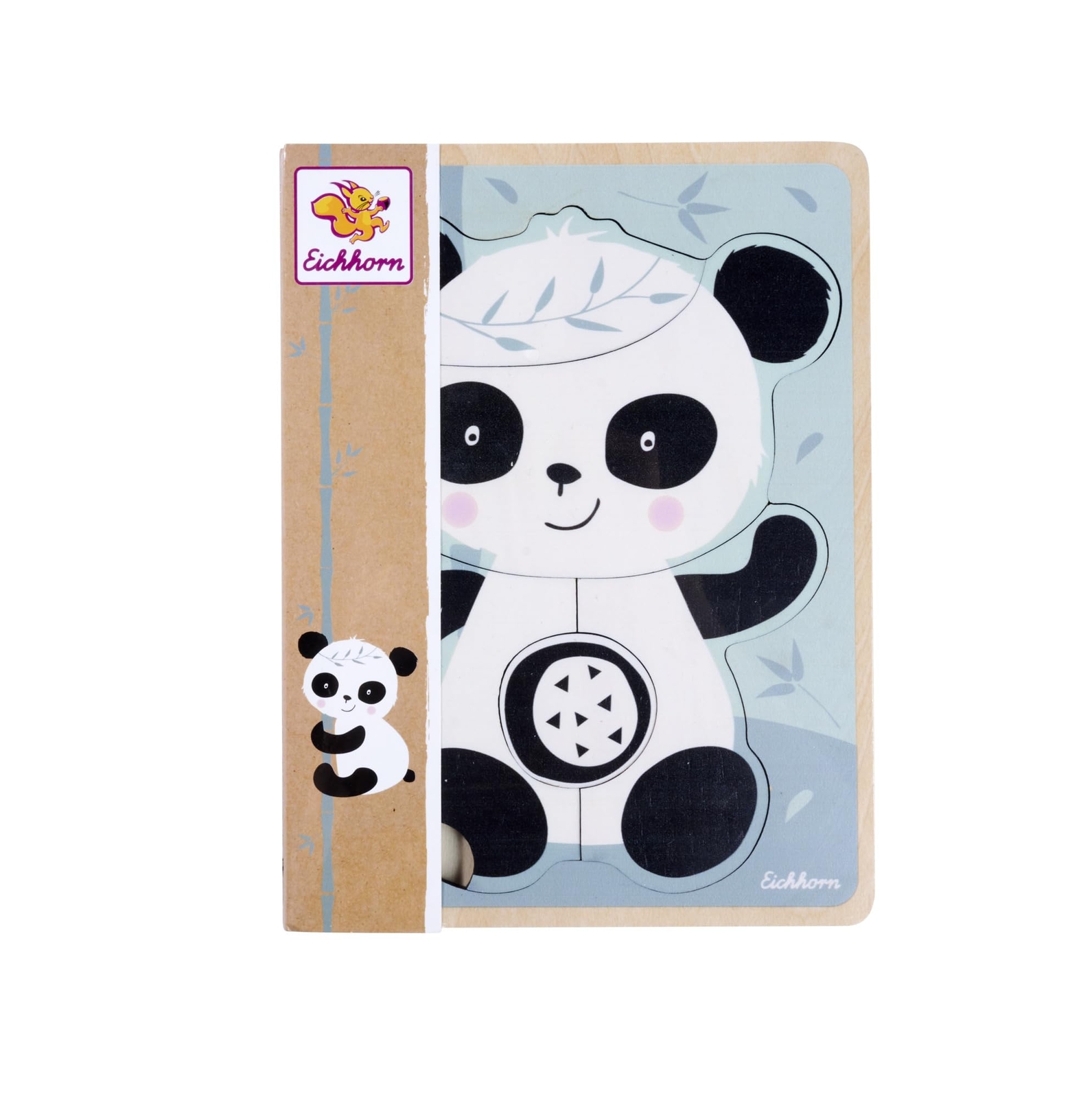 Eichhorn - Eichhorn Houten Vormenpuzzel Panda 5st. NUOVO