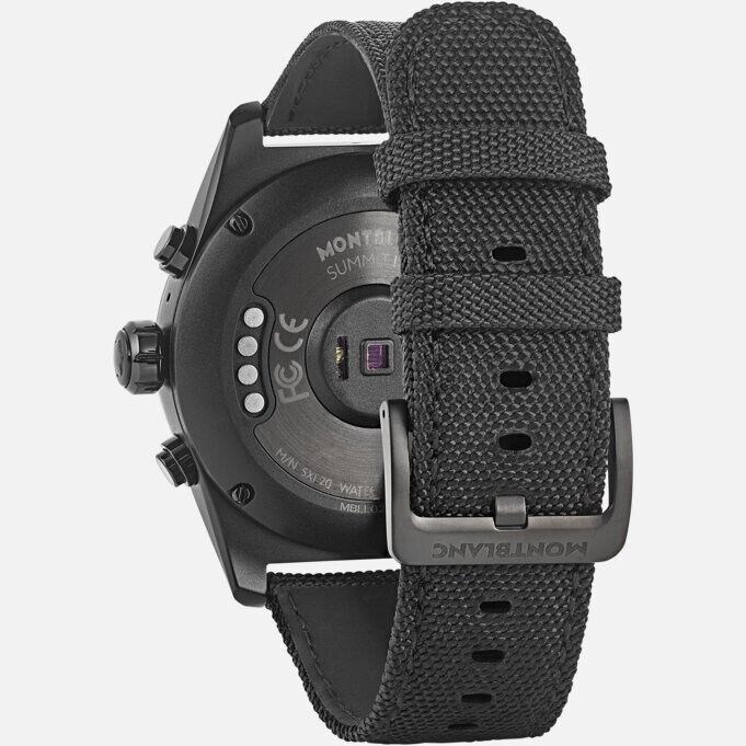 Orologio Montblanc Summit Lite in alluminio nero e cinturino in tessuto 128409