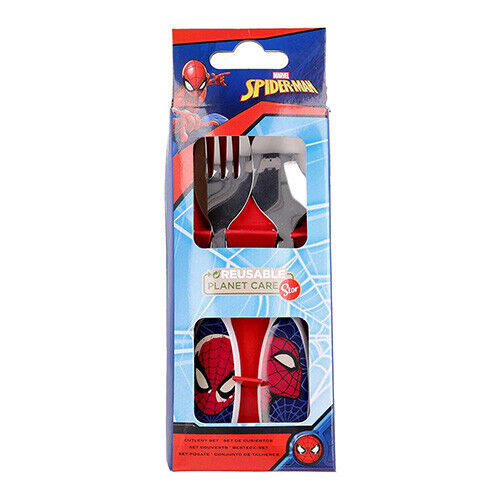 FOOD POSATA METALLO 2PZ SPIDERMAN
