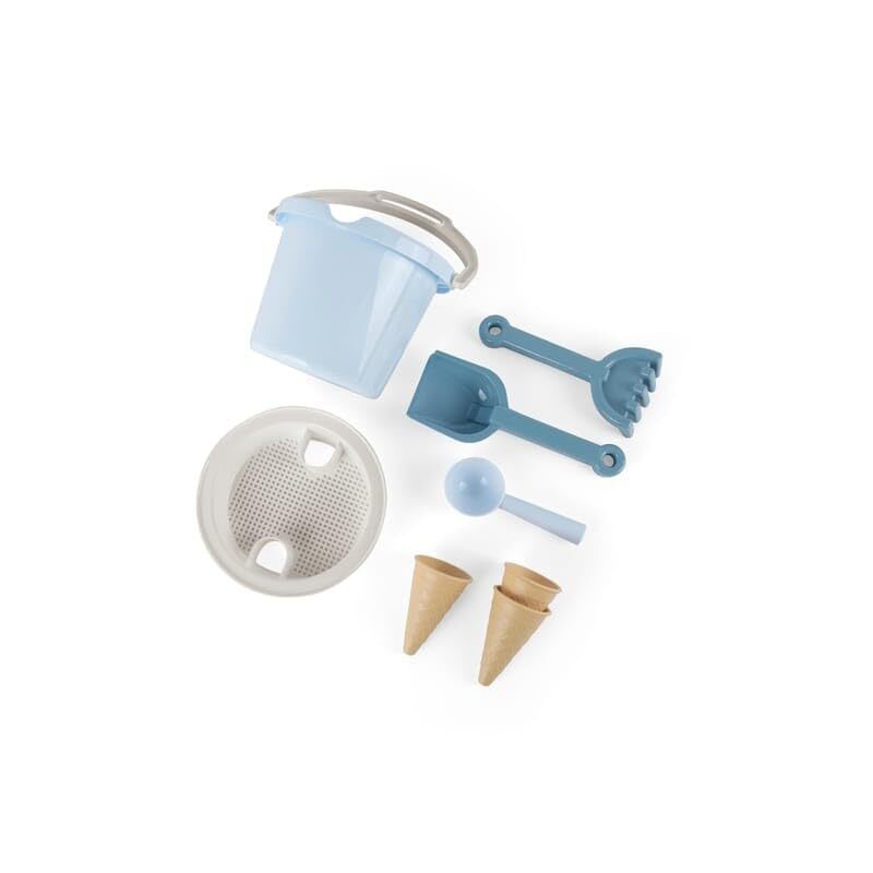 Dantoy - Bucket Set W. Ice Cream Cones - Blue (4802) Toy NUOVO
