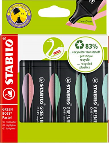 Stabilo - STABILO Green Boss Pastel Etui 4st. NUOVO