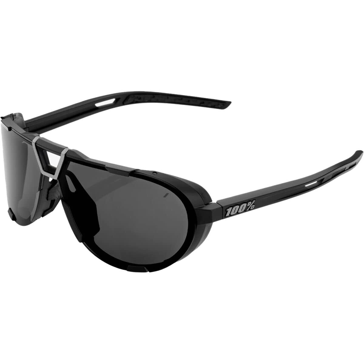 100% Westcraft Glasses - Matte Black / Smoke Lens Clothing NUOVO