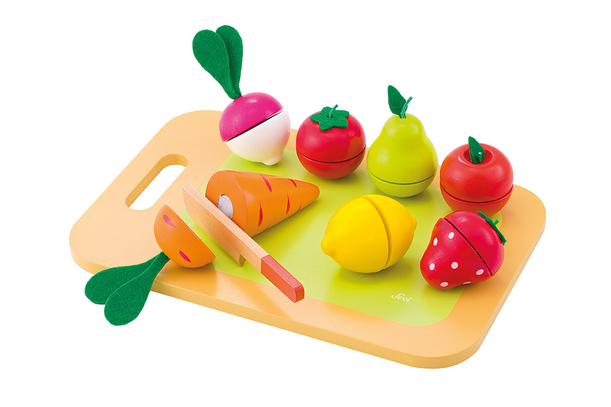 Merchandising Sevi: Tagliere Frutta e Verdura (9 pz)