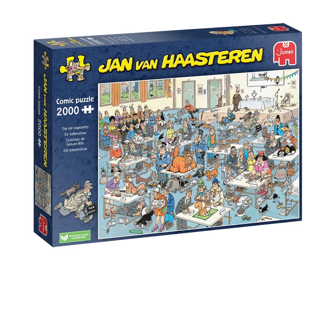 Jan van Haasteren - Jan van Haasteren Legpuzzel - Kattenshow 2000st. NUOVO