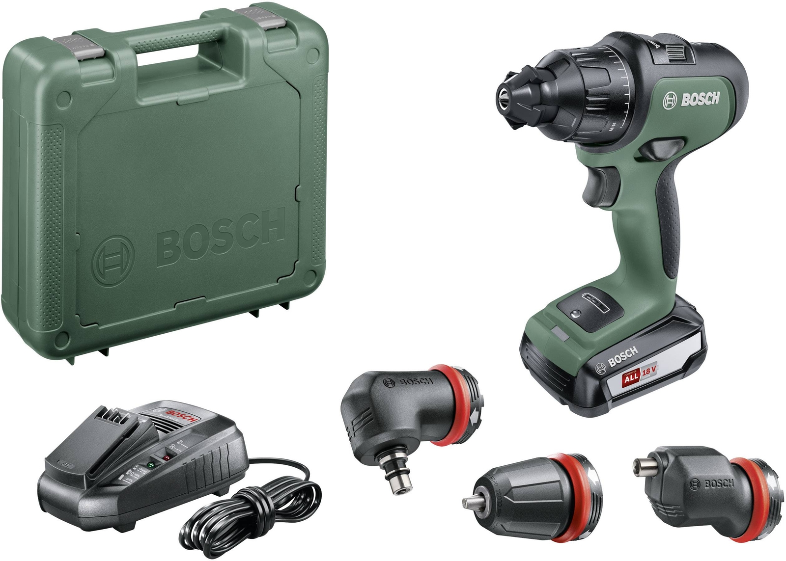 trapano avvitatore BOSCH advanced impact 18 - 3 mandrini - batteria litio carica