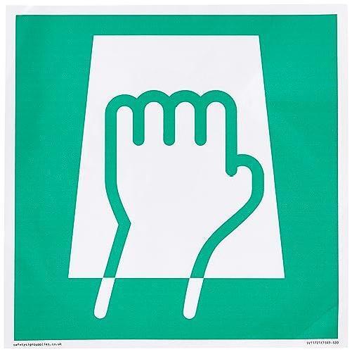 E906 sicuro condizione push pad to open Sign - 200x200mm - S20