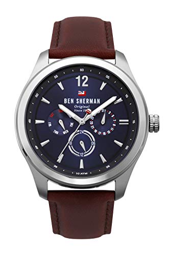 Ben Sherman Orologio Multi-Quadrante Quarzo Uomo Con Cinturino In Pelle Wbs112Ut