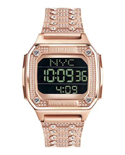 Philipp Plein Orologio Digitale Al Quarzo Uomo Con Cinturino In Acciaio Inossidabile Pwhaa1221