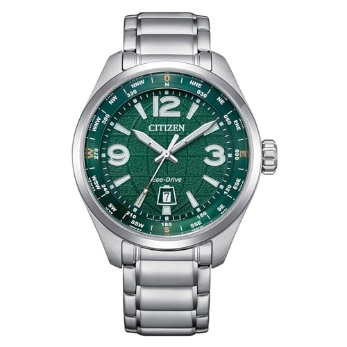 Citizen Orologio Uomo Outdoor Traveler Eco Drive Verde