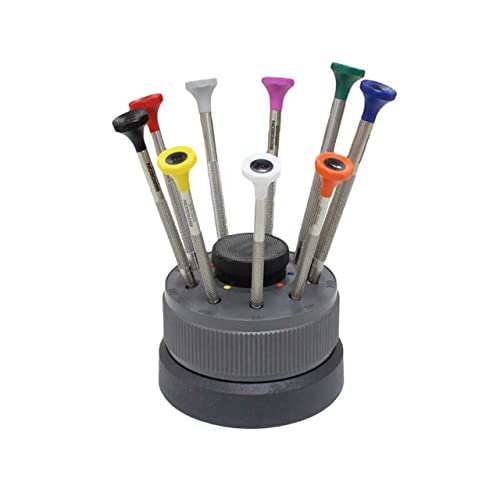 Bergeon 30081-S09 Set Di 9 Cacciaviti Ergonomico Su Base Da 0.50 A 2.50 Mm – Hs30081-S09