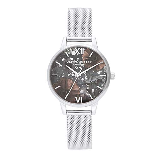 Olivia Burton Orologio Analogico Al Quarzo Da Donna Con Cinturino In Acciaio Inossidabile Argentato - Ob16Gd23