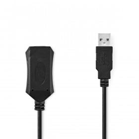 Nedis Usb-Verlängerungskabel 10M Usb-A Stecker | Usb-A Buchse 480 Mbps | 10.0 M | Rund | Vernickelt | Pvc | Kupfer |