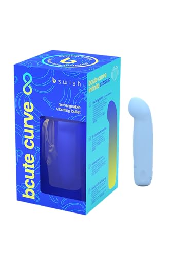 B Swish - Bcute Curve Infinite Classic Limited Edition Silicone Rechargeable Vibrator Electric Blue