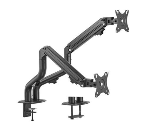 Gembird Ma-Da2-02 Adjustable Desk 2-Display Mounting Arm (Tilting) 17”-32” Up To 8 Kg