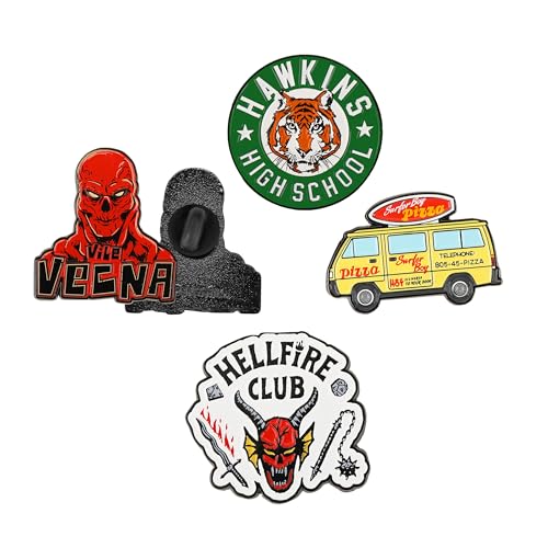 Cinereplicas Stranger Things Pack 4 Pin'S Season 4