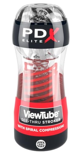 Pdx Elite - Stroker Viewtube 2 Spiral Compression Transparent