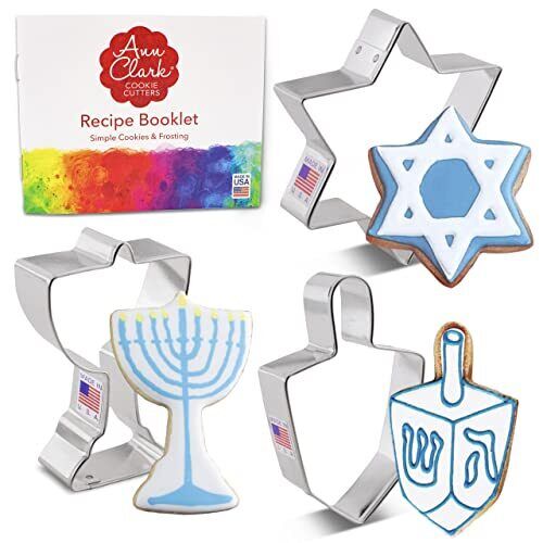 Ann Clark Cookie Cutters Set di 3 formine per biscotti Hanukkah con (z9o)
