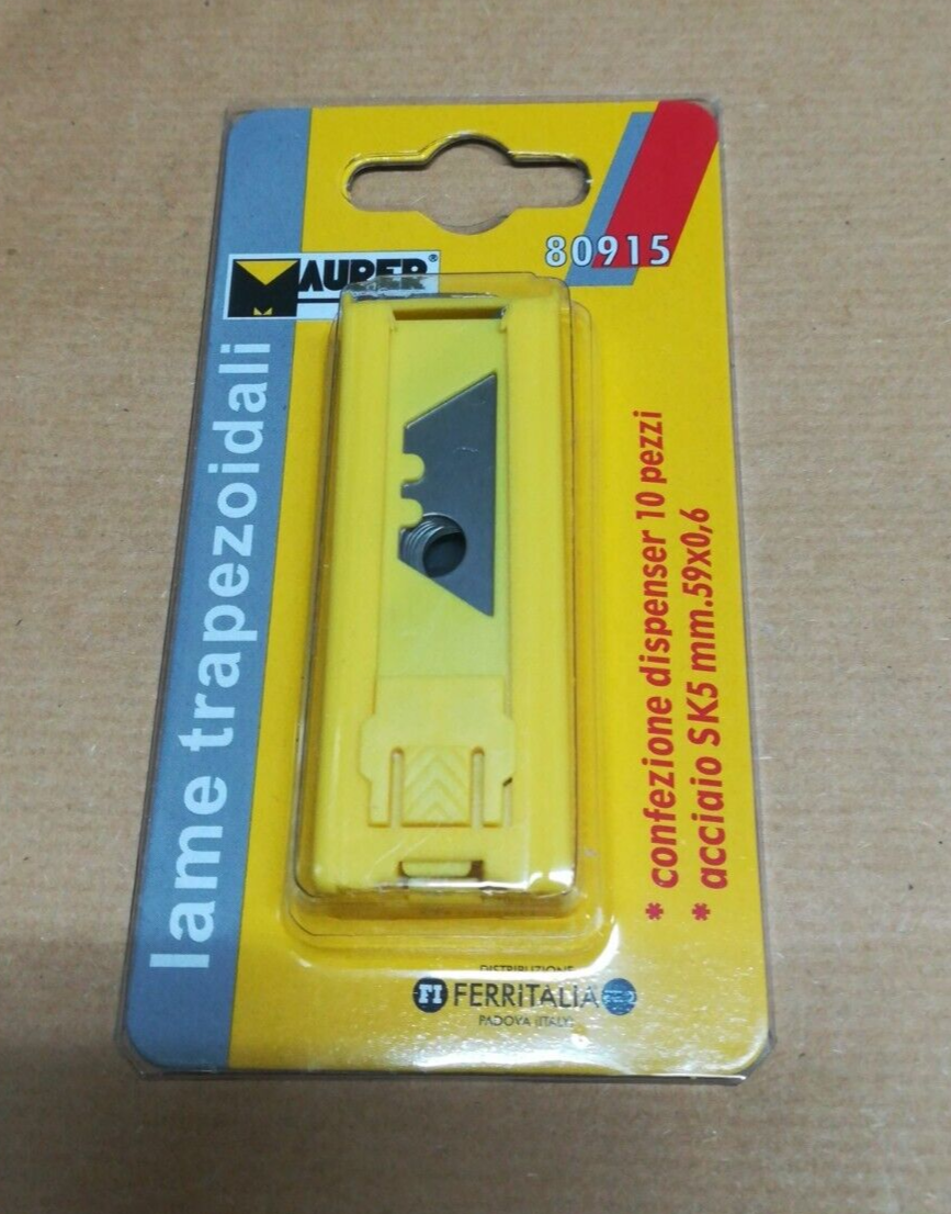 MAURER 80915 Lame trapezoidali acciaio SK5, mm.59x0,6, conf. 10 pz